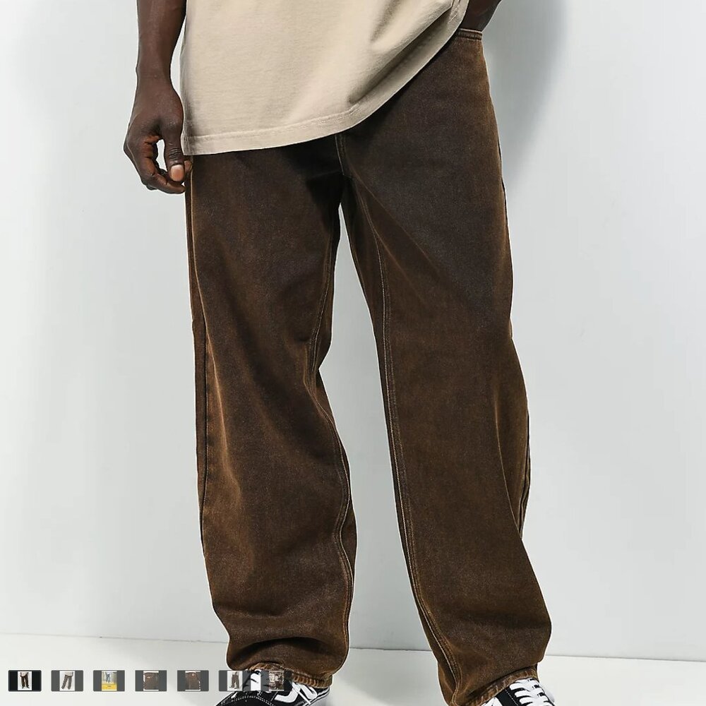 Empyre: Loose Fit Brown Wash Denim Skate Jeans (Men's)